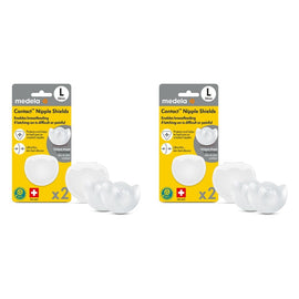 Medela Contact Nipple Shields Large 2 Pack Bundle of 2