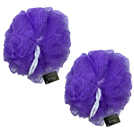 Beauty & Me Large Exfoliating Bath Shower Mesh Sponge Scrubber x 2