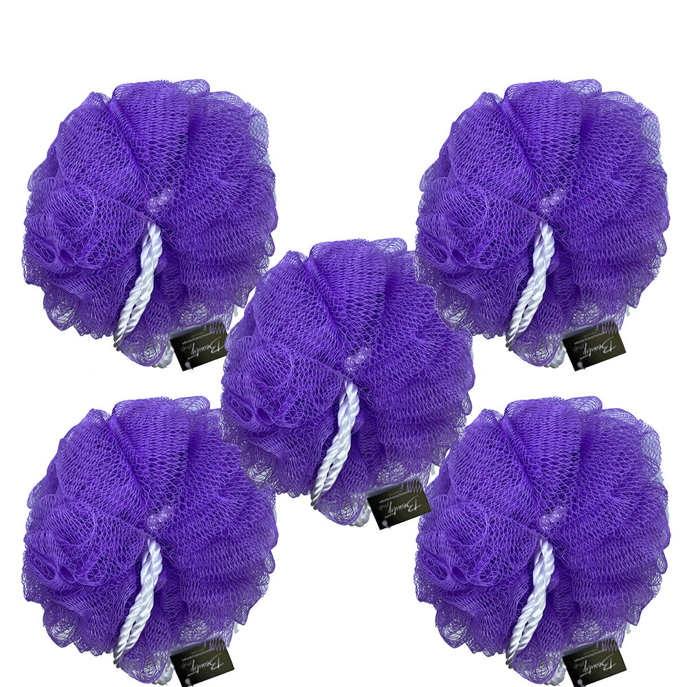 Beauty & Me Large Exfoliating Bath Shower Mesh Sponge Scrubber