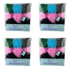 Beauty & Me Bath & Shower Netting Sponge Bright Tub of 36 Bundle of 4