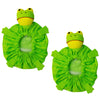 Frog Green Shower Cap Pack of 2 Animal Collection Waterproof Reusable