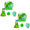 Frog Bath Gift Set x2 Mesh Plush Sponge and Loofah for Kids and Adults