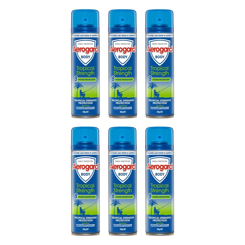 Aerogard Tropical Strength Repellent 150g Pack of 6