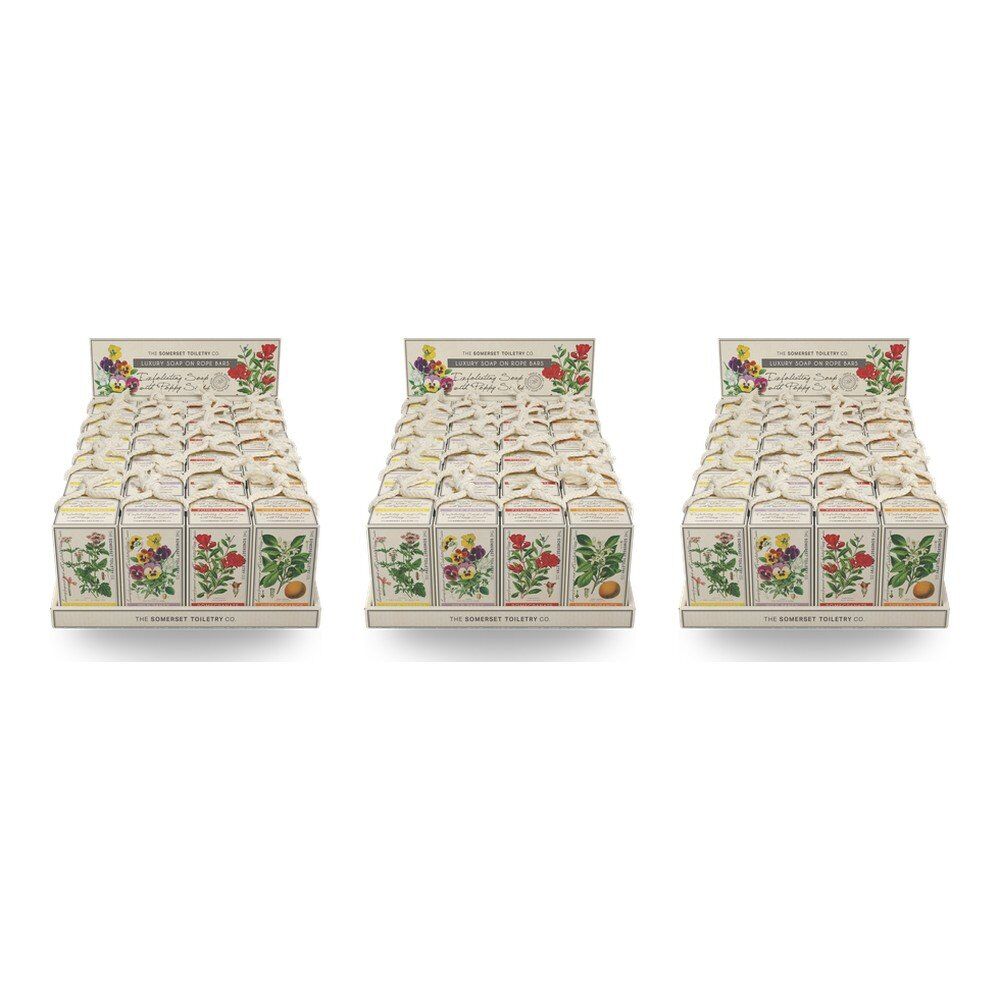 The Somerset Toiletry Co Soap on a Rope 230g Assorted Counter Display of 24 Bundle of 3