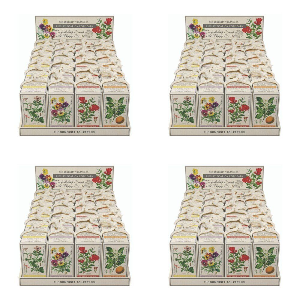 The Somerset Toiletry Co Soap on a Rope 230g Assorted Counter Display of 24 Bundle of 4