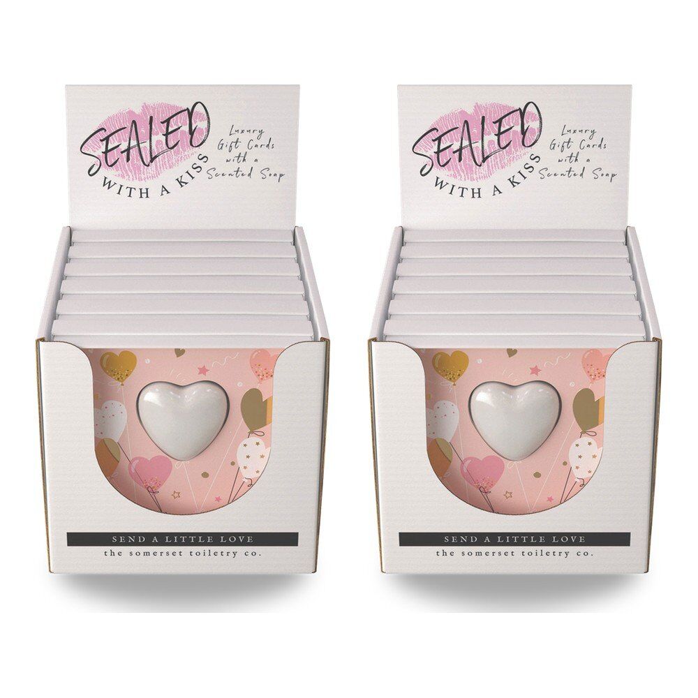 The Somerset Toiletry Co Happy Birthday Soap in a Card Counter Display of 6 Bundle of 2