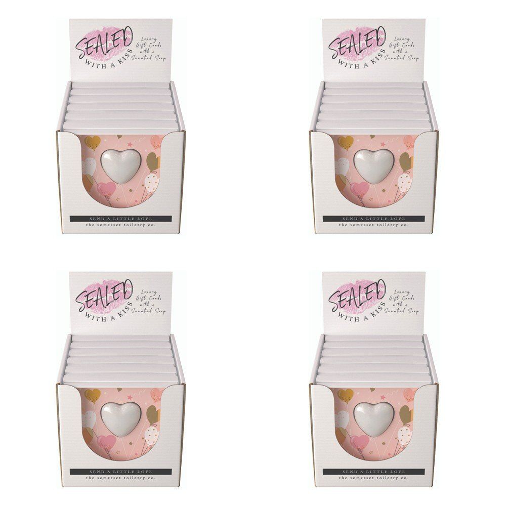 The Somerset Toiletry Co Happy Birthday Soap in a Card Counter Display of 6 Bundle of 4