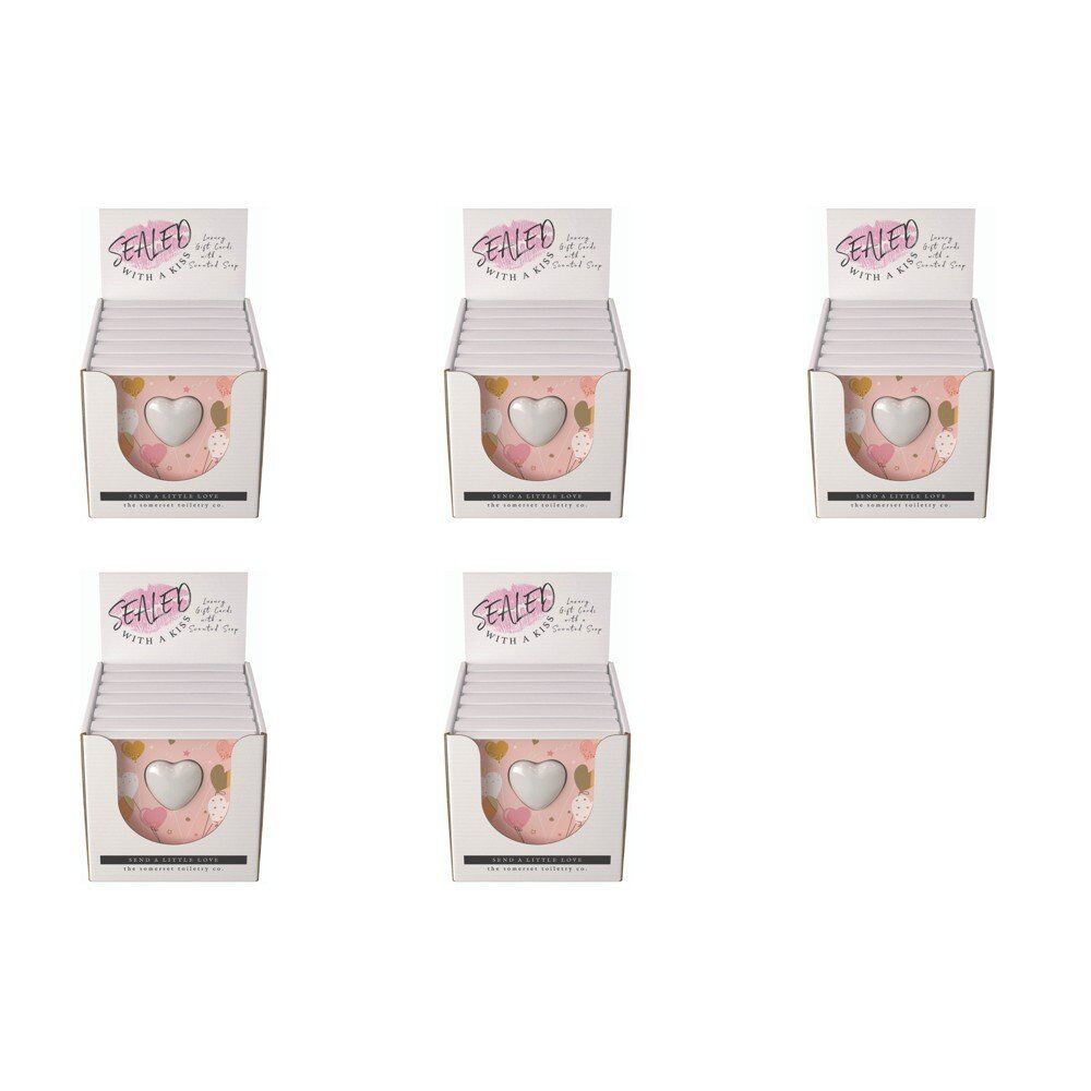 The Somerset Toiletry Co Happy Birthday Soap in a Card Counter Display of 6 Bundle of 5