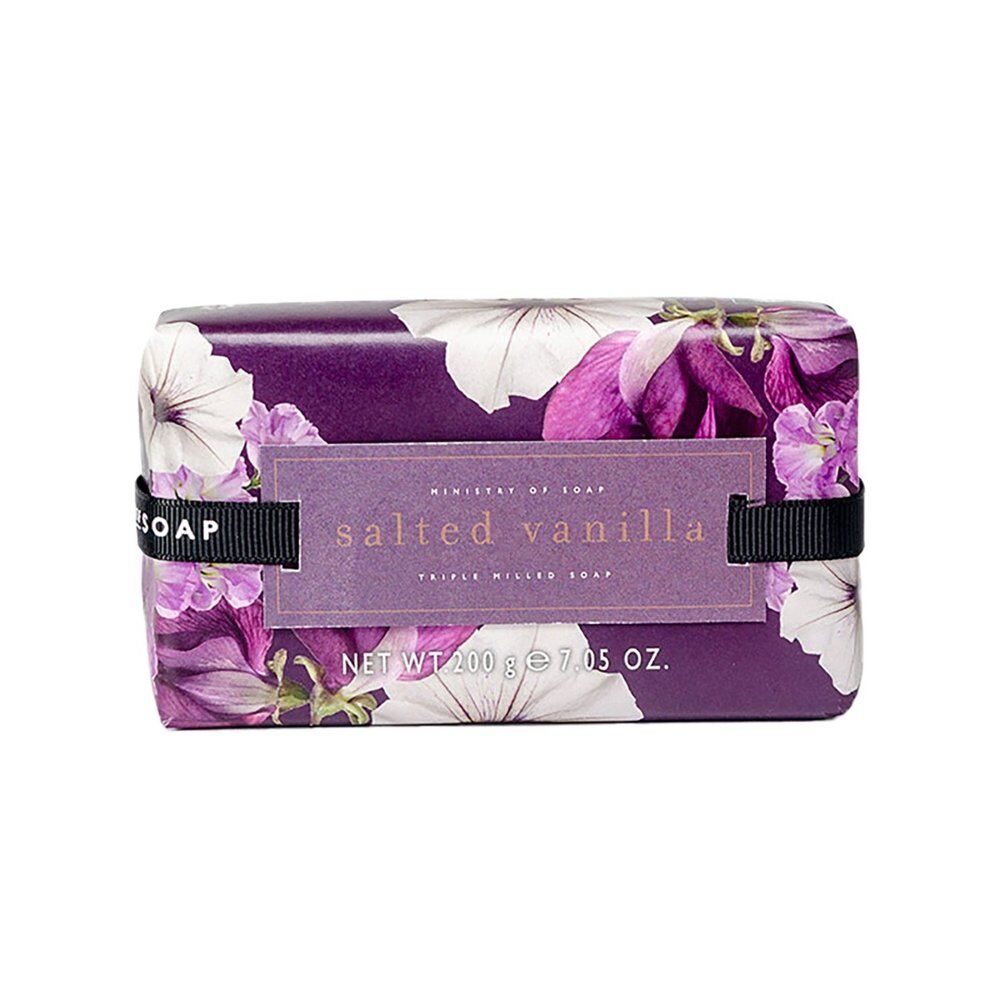 Ministry of Soap Blush Hues Salted Vanilla Triple Milled Soap 200g Pack of 3