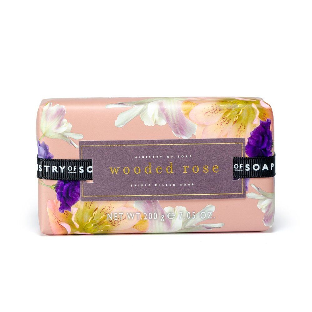 Ministry of Soap Blush Hues Wooded Rose Triple Milled Soap 200g Pack of 2