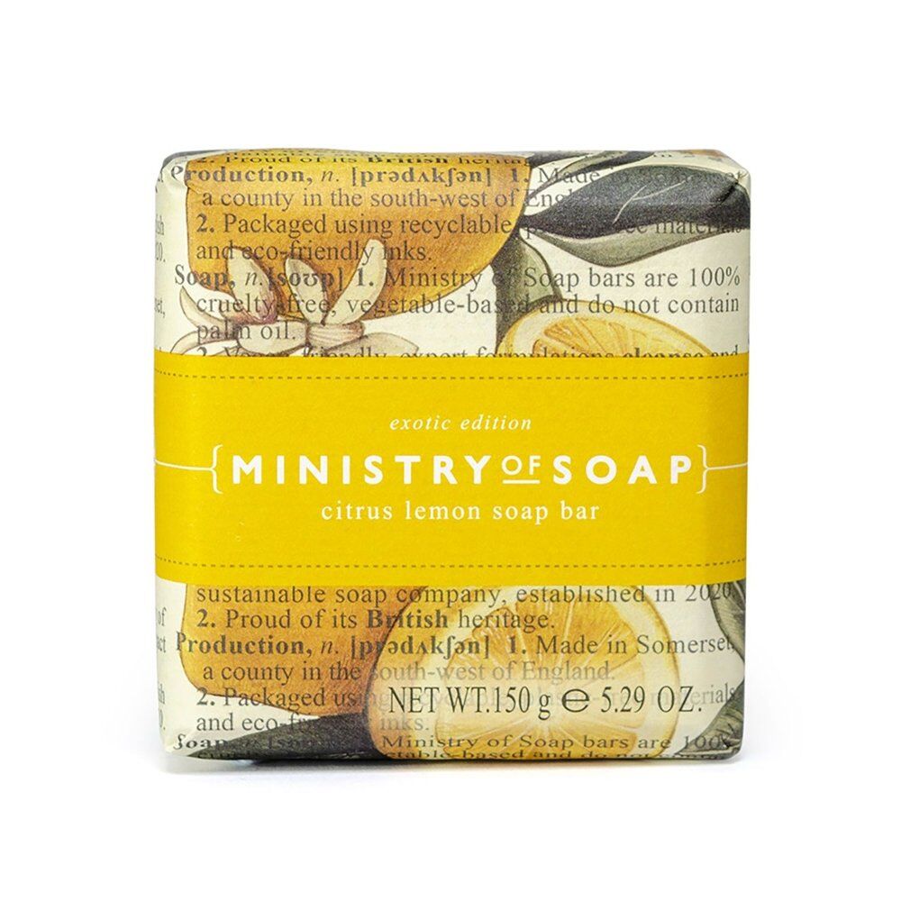 Ministry of Soap Exotic Edition Citrus Lemon Square Soap Bar 150g Pack of 4
