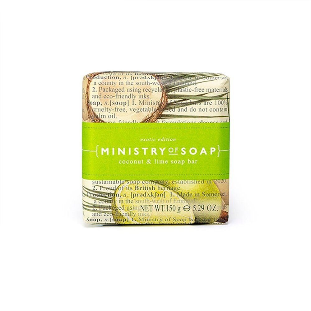 Ministry of Soap Exotic Edition Coconut and Lime Square Soap Bar 150g Pack of 2