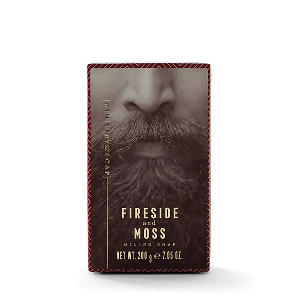 Ministry of Soap Woodsman's Fireside and Moss Milled Soap 200g Pack of 6