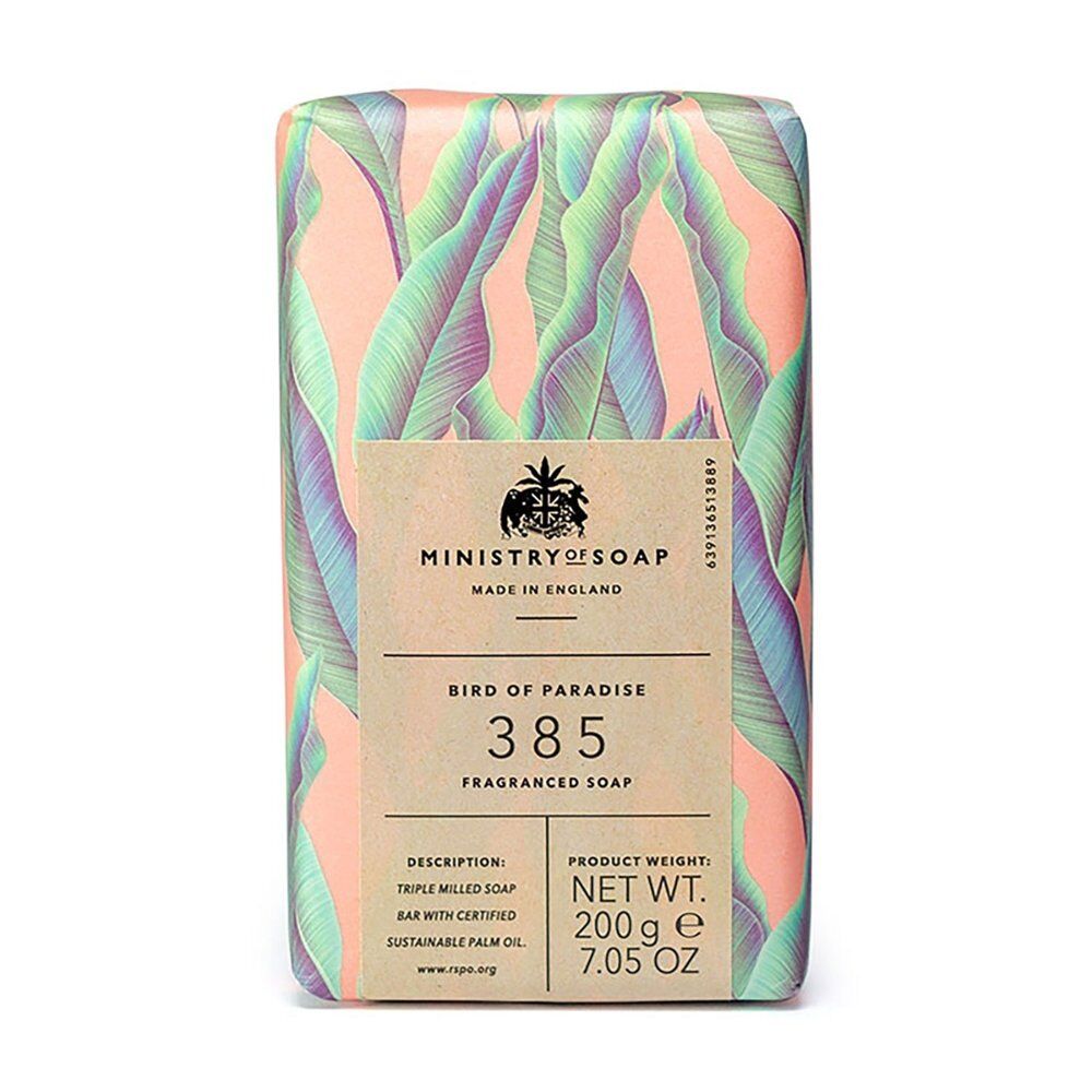 Ministry of Soap Natural Rainforest Bird of Paradise Fragranced Soap 200g Pack of 4