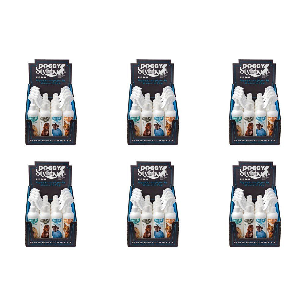 McGloins Doggy Styling Dog Shampoo and Spray Range 250mL Counter Display of 16 Bundle of 6