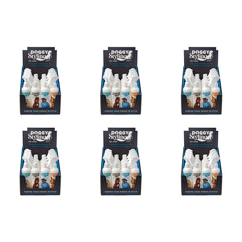 McGloins Doggy Styling Dog Shampoo and Spray Range 250mL Counter Display of 16 Bundle of 6