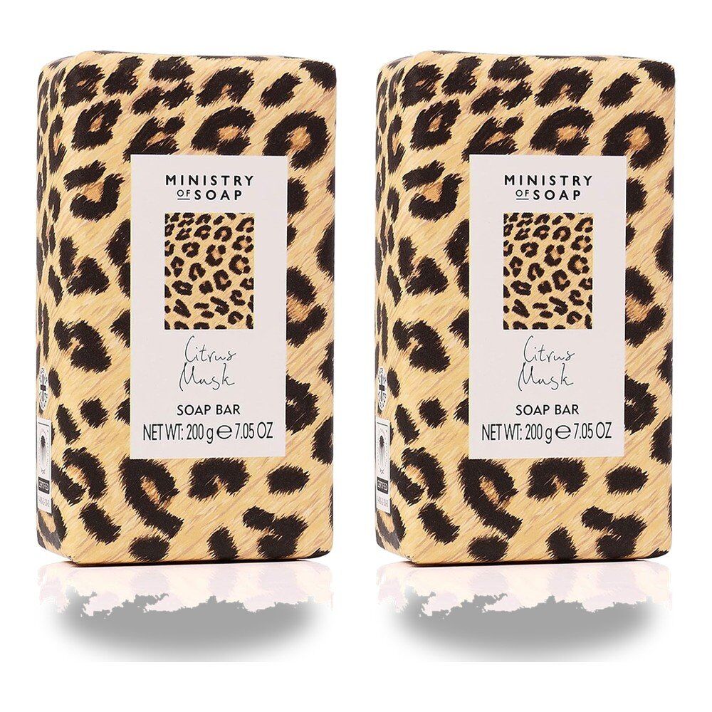 Ministry of Soap Wild Side Citrus Musk Soap Bar 200g Pack of 2