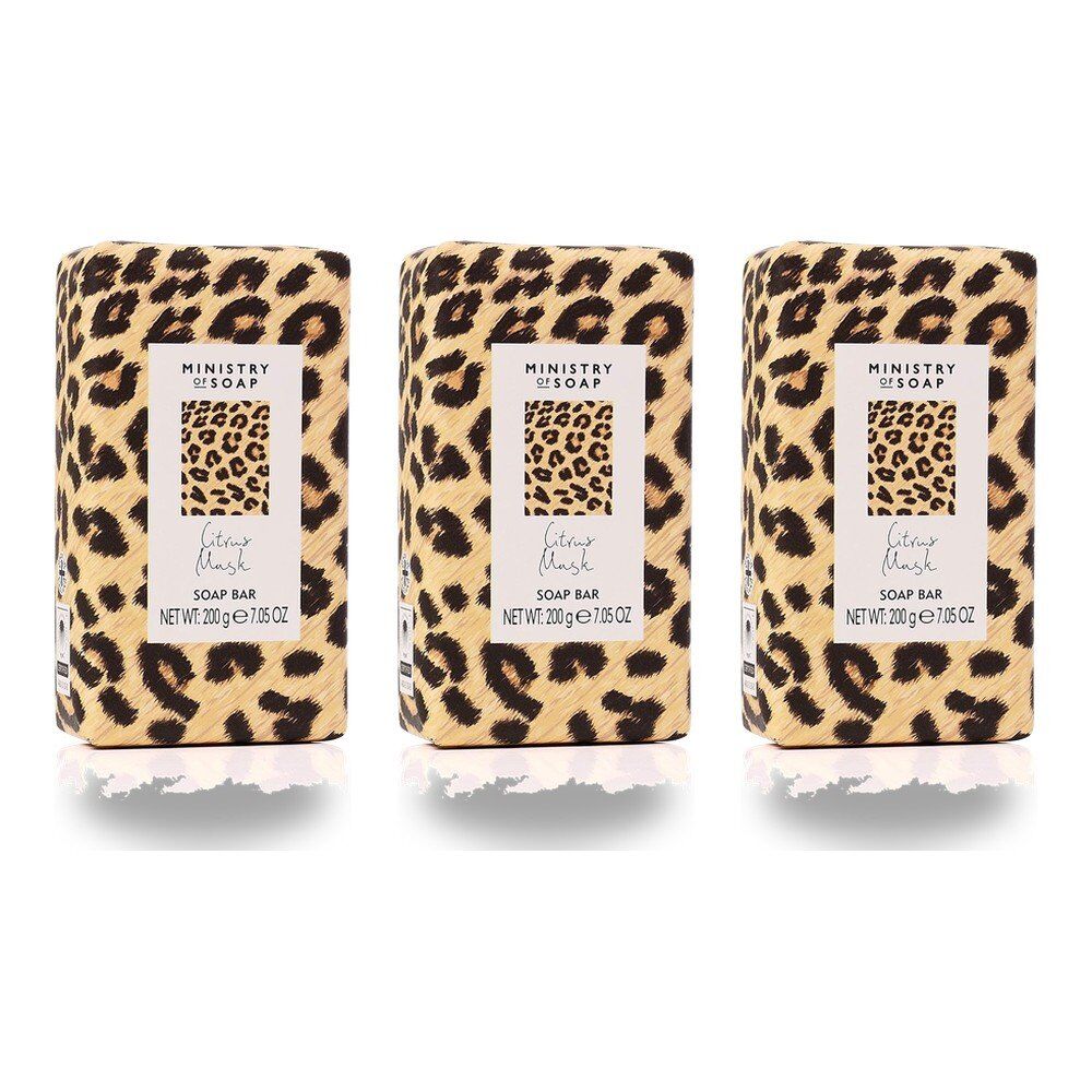 Ministry of Soap Wild Side Citrus Musk Soap Bar 200g Pack of 3