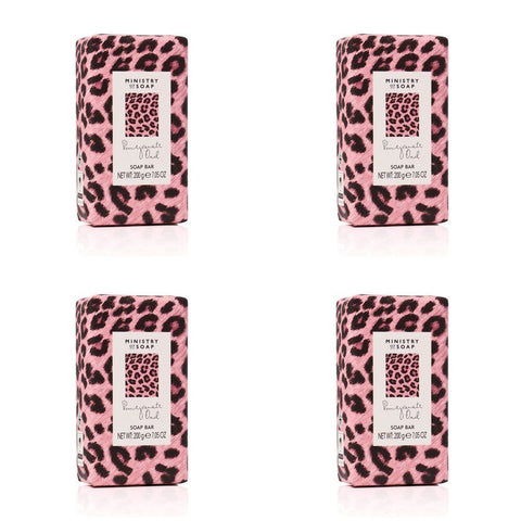 Ministry of Soap Wild Side Pomegranate Oud Soap Bar 200g Pack of 4