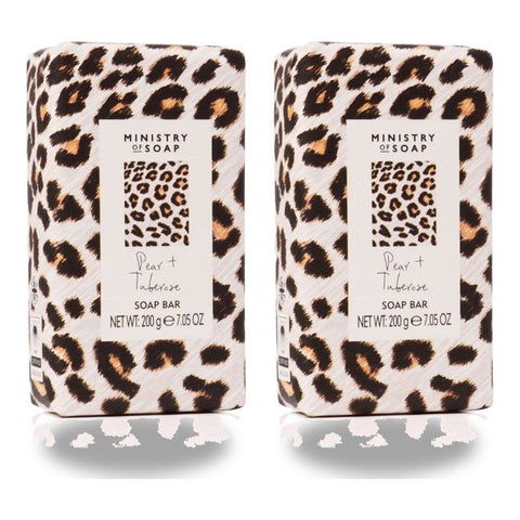 Ministry of Soap Wild Side Pear and Tuberose Soap Bar 200g Pack of 2