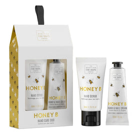 Scottish Fine Soaps Honey B Hand Care Duo Gift Set Hand Scrub & Hand Cream