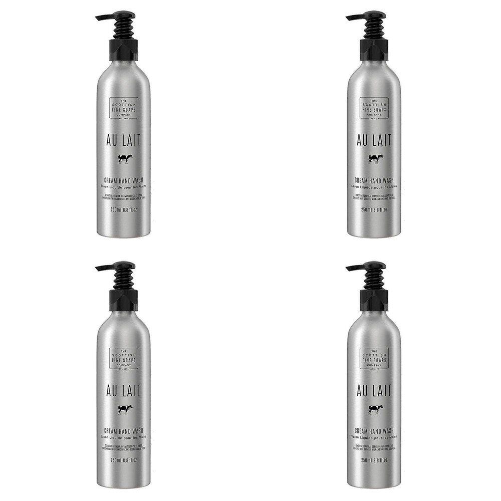Scottish Fine Soaps Au Lait Cream Hand Wash 250mL Pack of 4