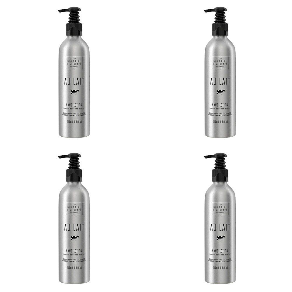 Scottish Fine Soaps Au Lait Hand Lotion 250mL Pack of 4