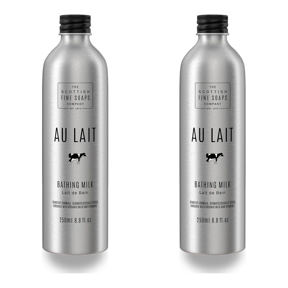 Scottish Fine Soaps Au Lait Bathing Milk 250mL Pack of 2