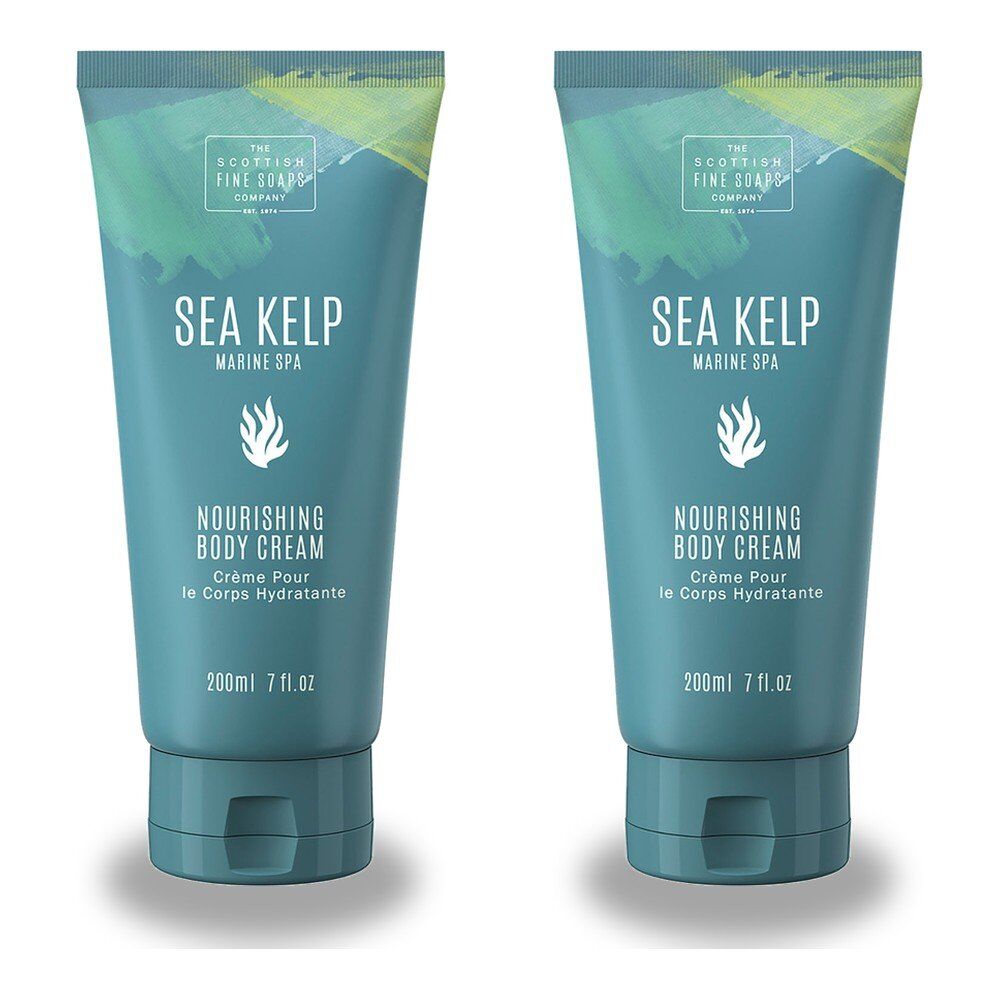 Scottish Fine Soaps Sea Kelp Marine Spa Nourishing Body Cream 200mL Pack of 2