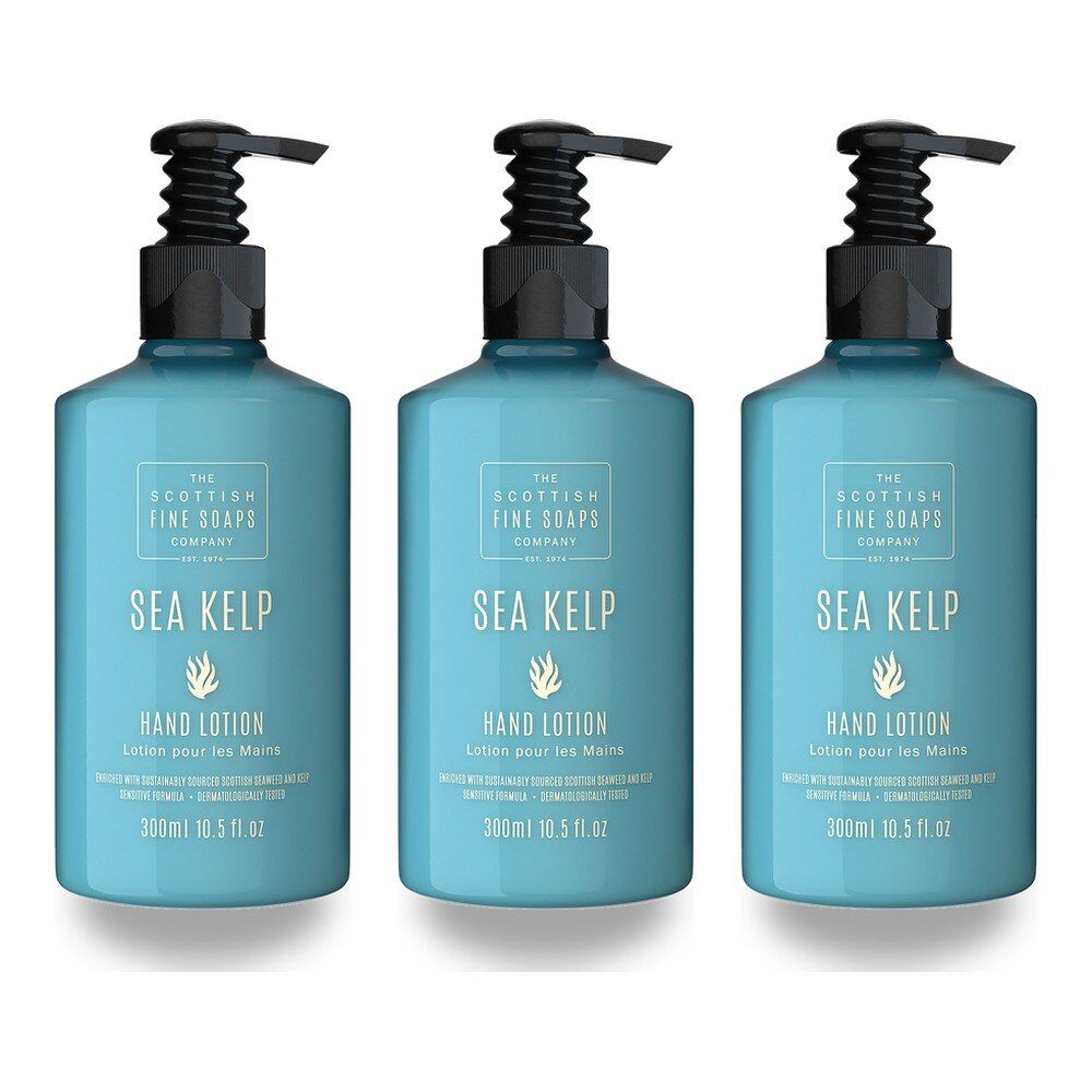 Scottish Fine Soaps Sea Kelp Hand Lotion 300mL Pack of 3