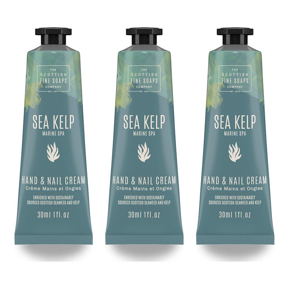 Scottish Fine Soaps Sea Kelp Marine Spa Hand & Nail Cream 30mL Pack of 3