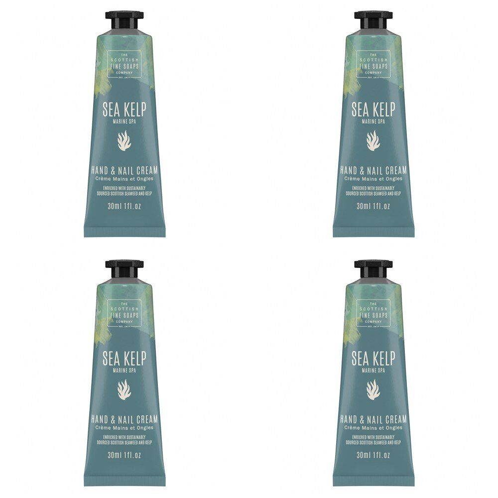 Scottish Fine Soaps Sea Kelp Marine Spa Hand & Nail Cream 30mL Pack of 4