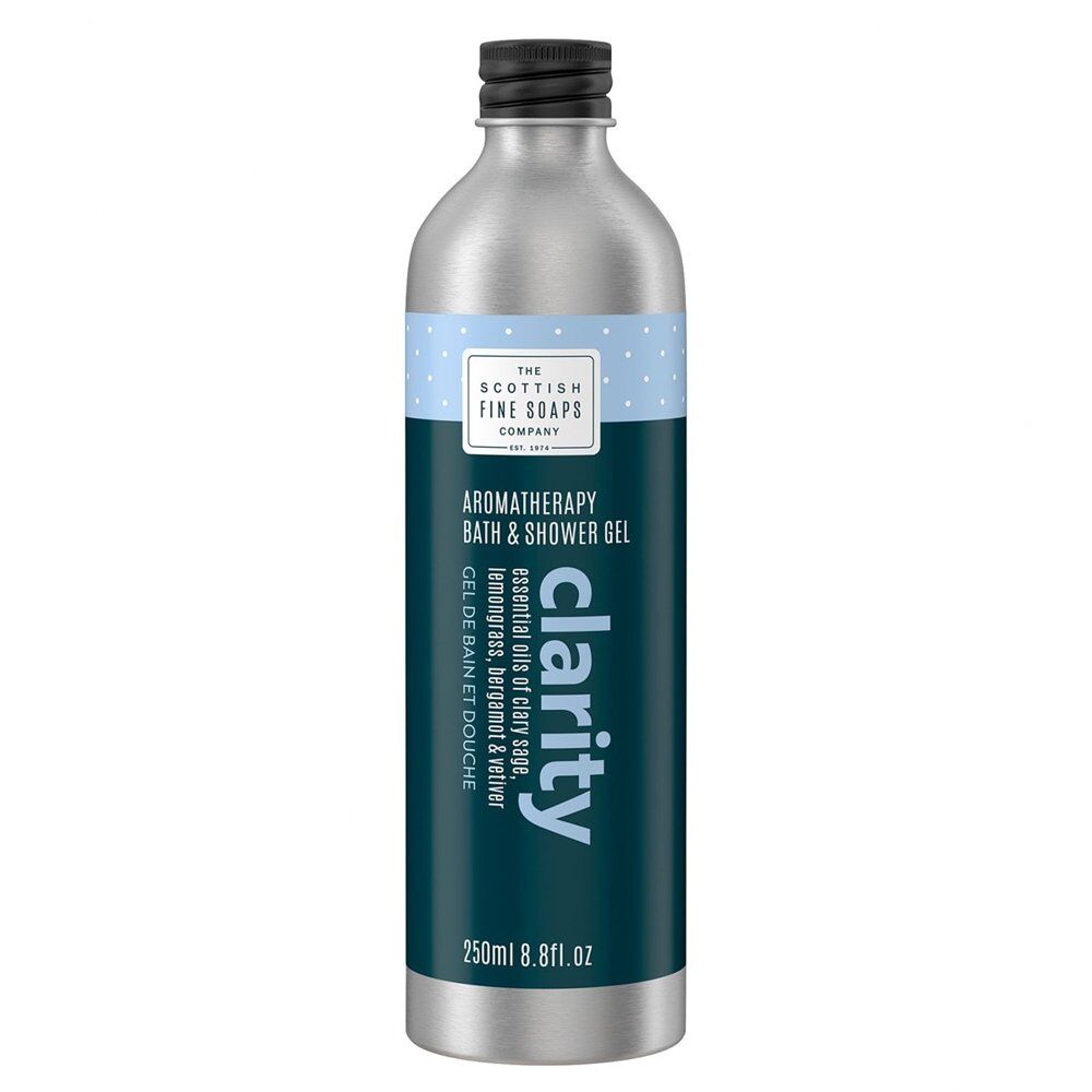 Scottish Fine Soaps Aromatherapy Clarity Bath & Shower Gel 250mL Pack of 3