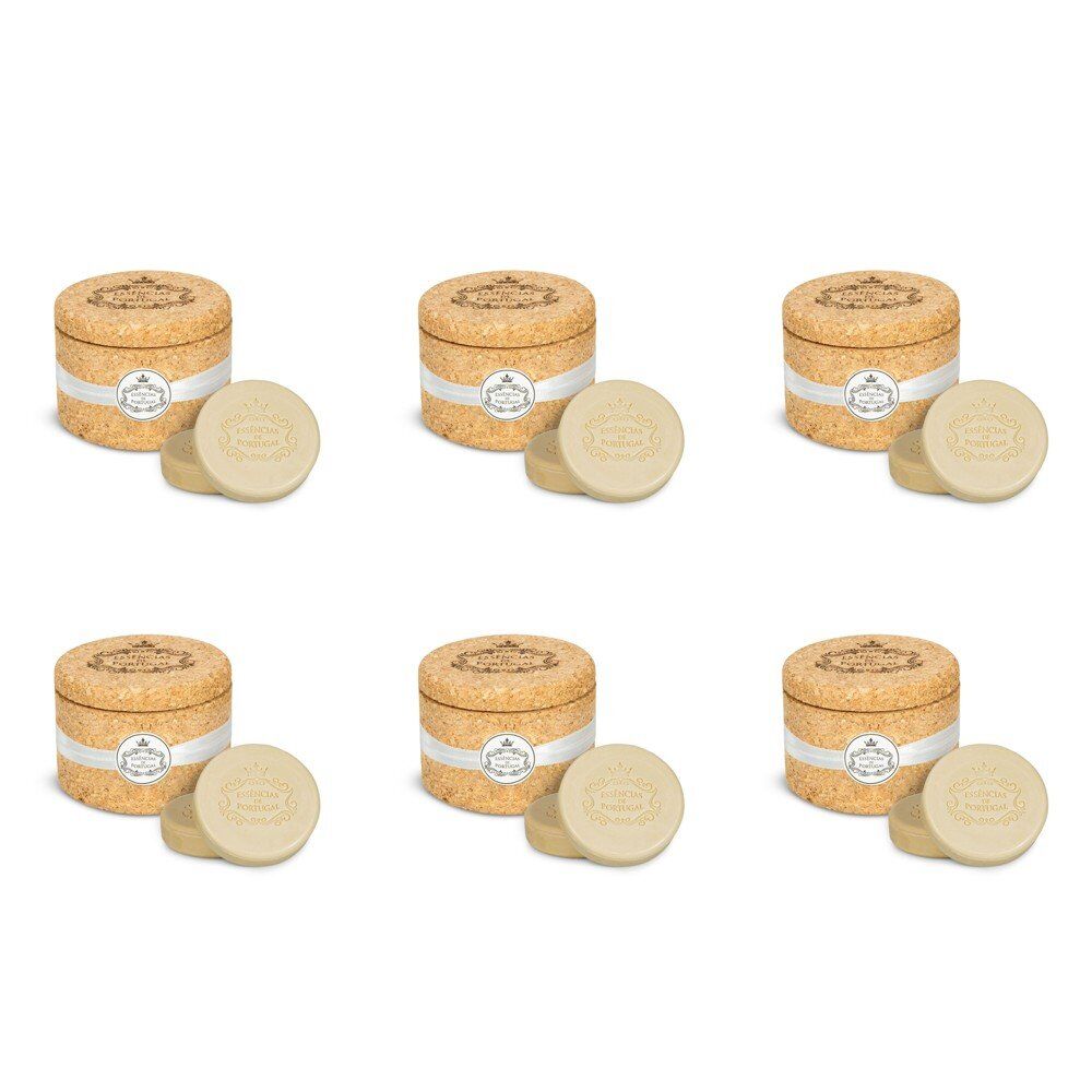 Essencias de Portugal White Jasmine Soap 2 x 50g in Cork Keeper Pack of 6