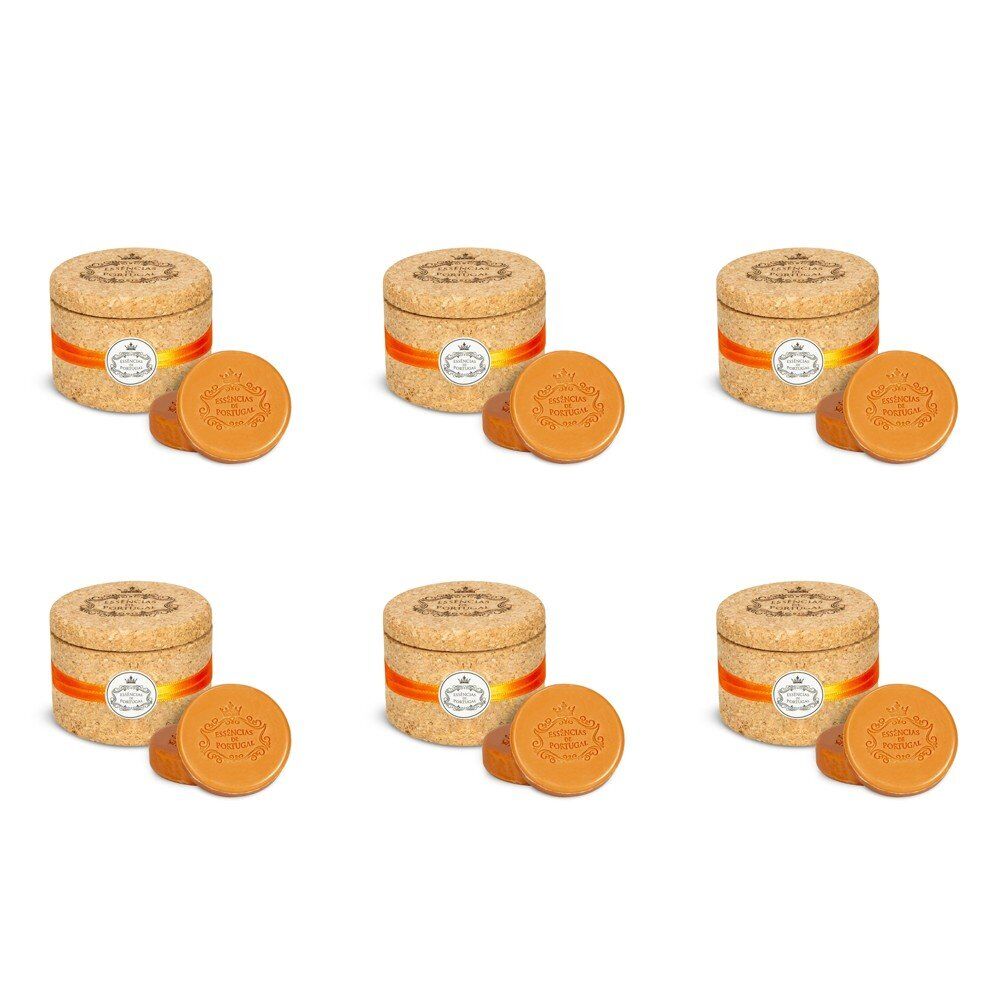 Essencias de Portugal Orange Soap 2 x 50g in Cork Keeper Pack of 6