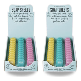 The Somerset Toiletry Co Soap Sheets Assorted Scents Counter Display of 36 Bundle of 2