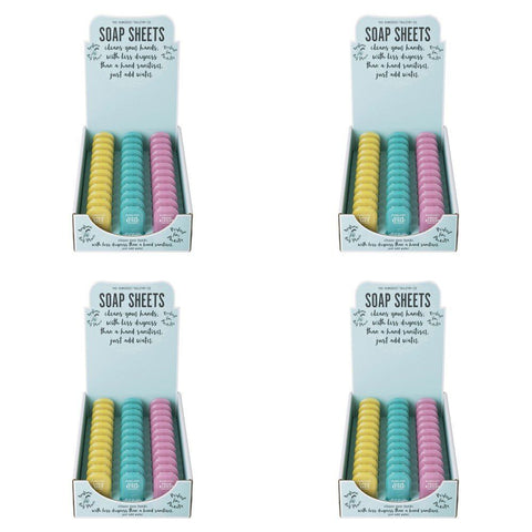 The Somerset Toiletry Co Soap Sheets Assorted Scents Counter Display of 36 Bundle of 4