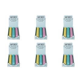 The Somerset Toiletry Co Soap Sheets Assorted Scents Counter Display of 36 Bundle of 6