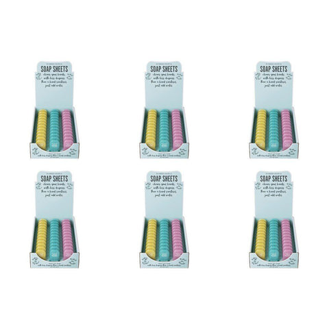 The Somerset Toiletry Co Soap Sheets Assorted Scents Counter Display of 36 Bundle of 6