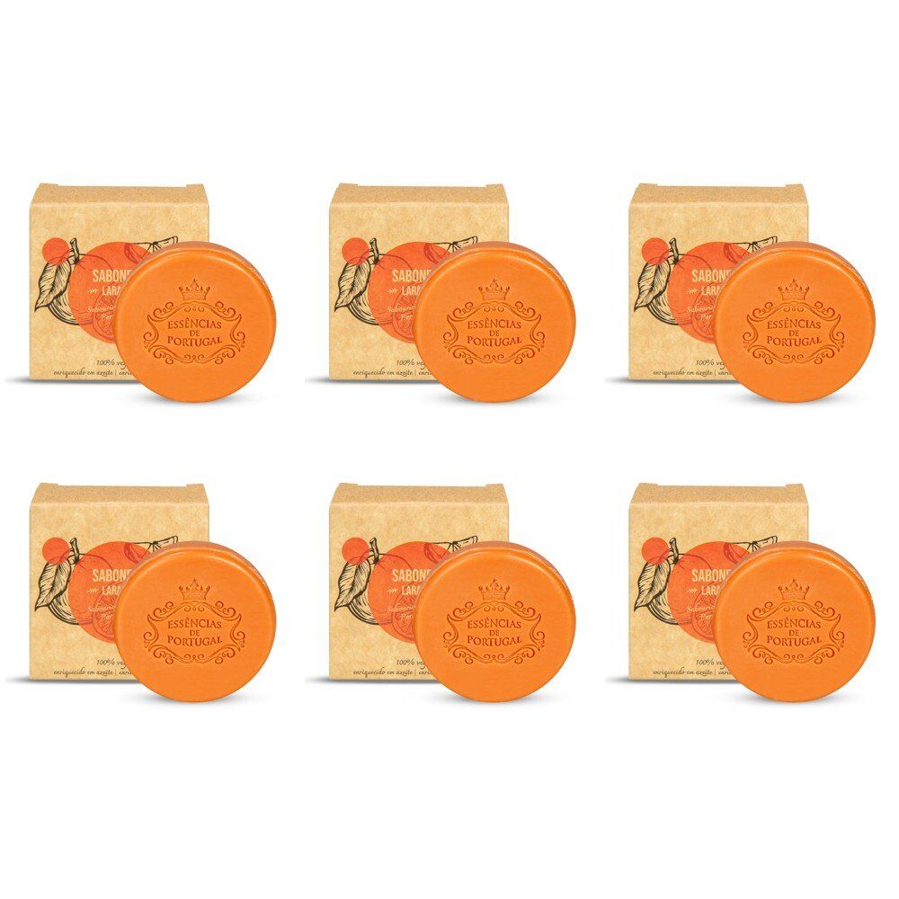 Essencias de Portugal Orange Soap 50g in Kraft Box Pack of 6