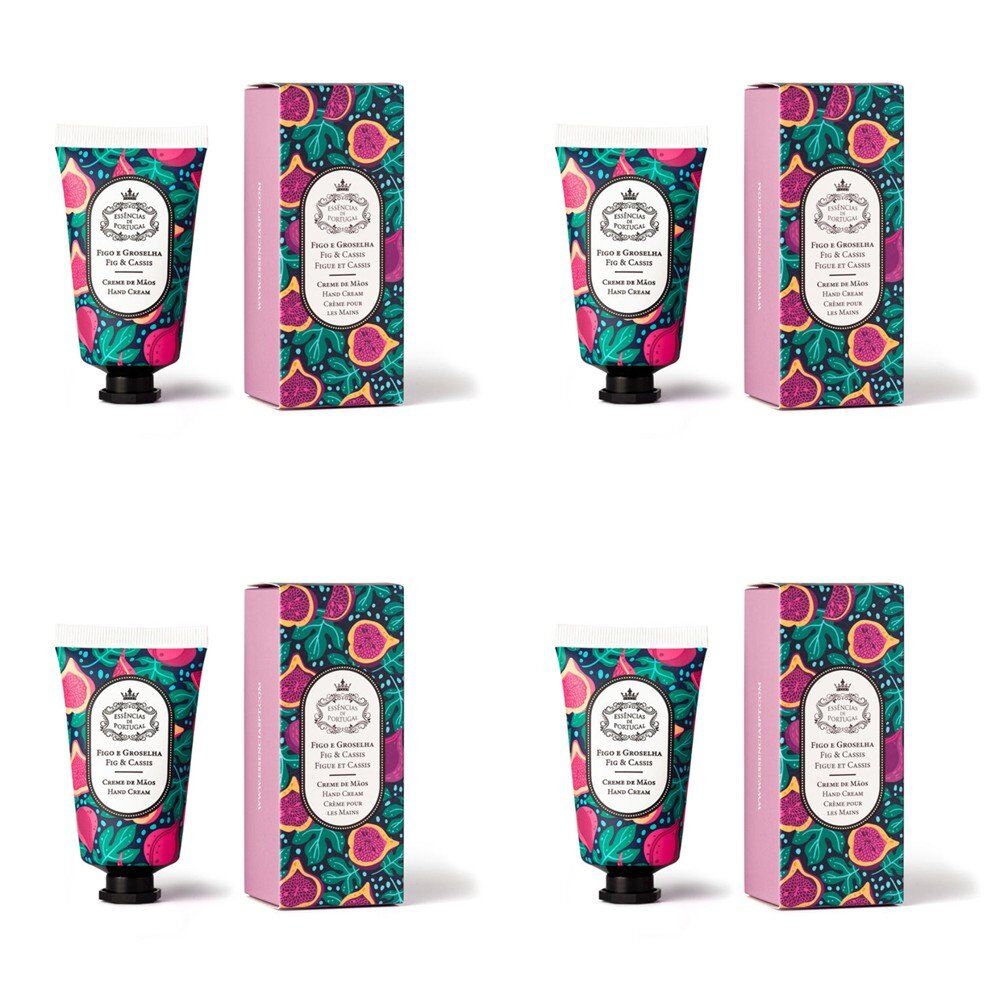 Essencias de Portugal Fig and Blackcurrant Hand Cream 50mL Pack of 4