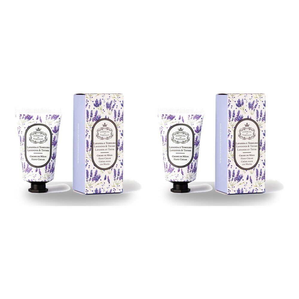 Essencias de Portugal Lavender and Thyme Hand Cream 50mL Pack of 2