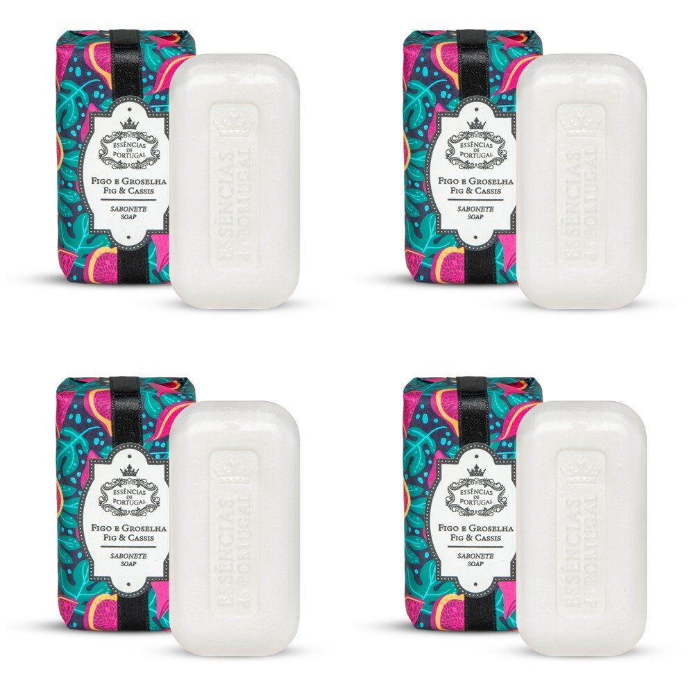 Essencias de Portugal Fig and Blackcurrant Soap 150g Pack of 4