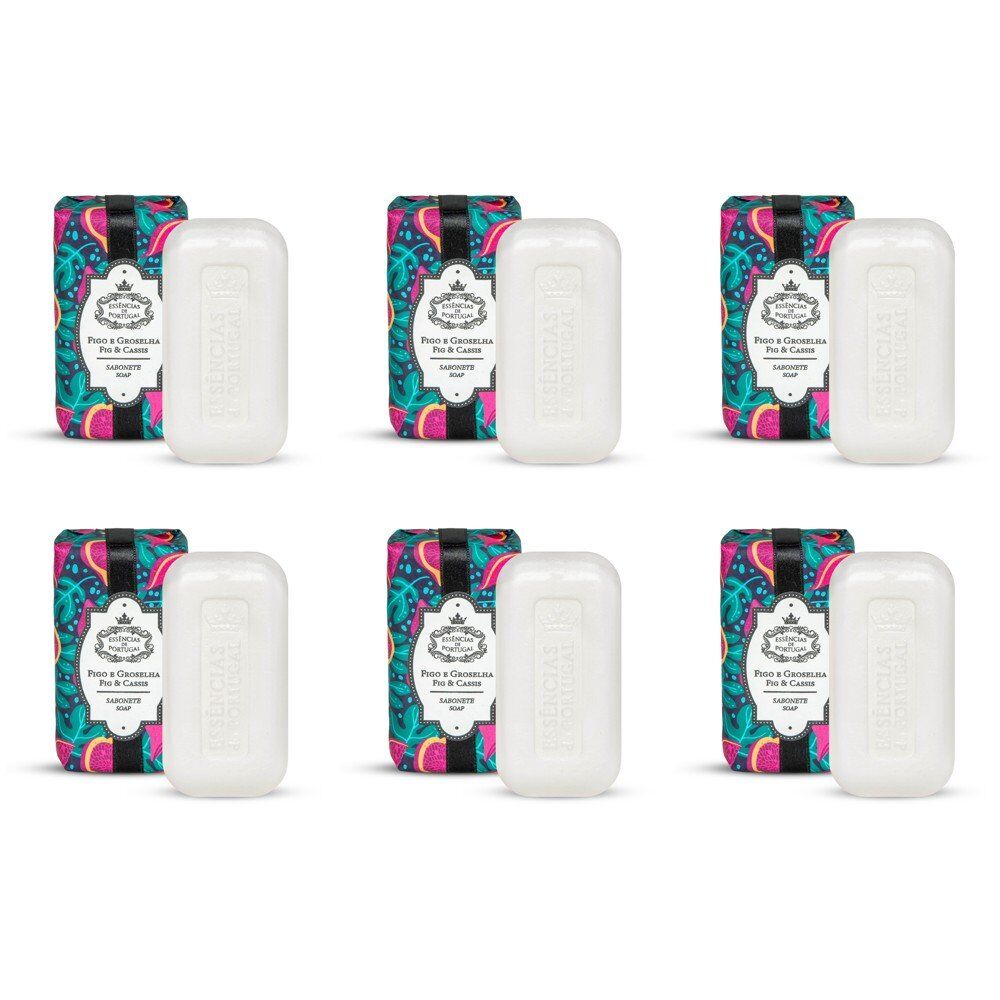 Essencias de Portugal Fig and Blackcurrant Soap 150g Pack of 6