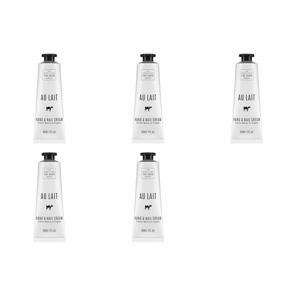 Scottish Fine Soaps Au Lait Hand & Nail Cream 30mL Pack of 5