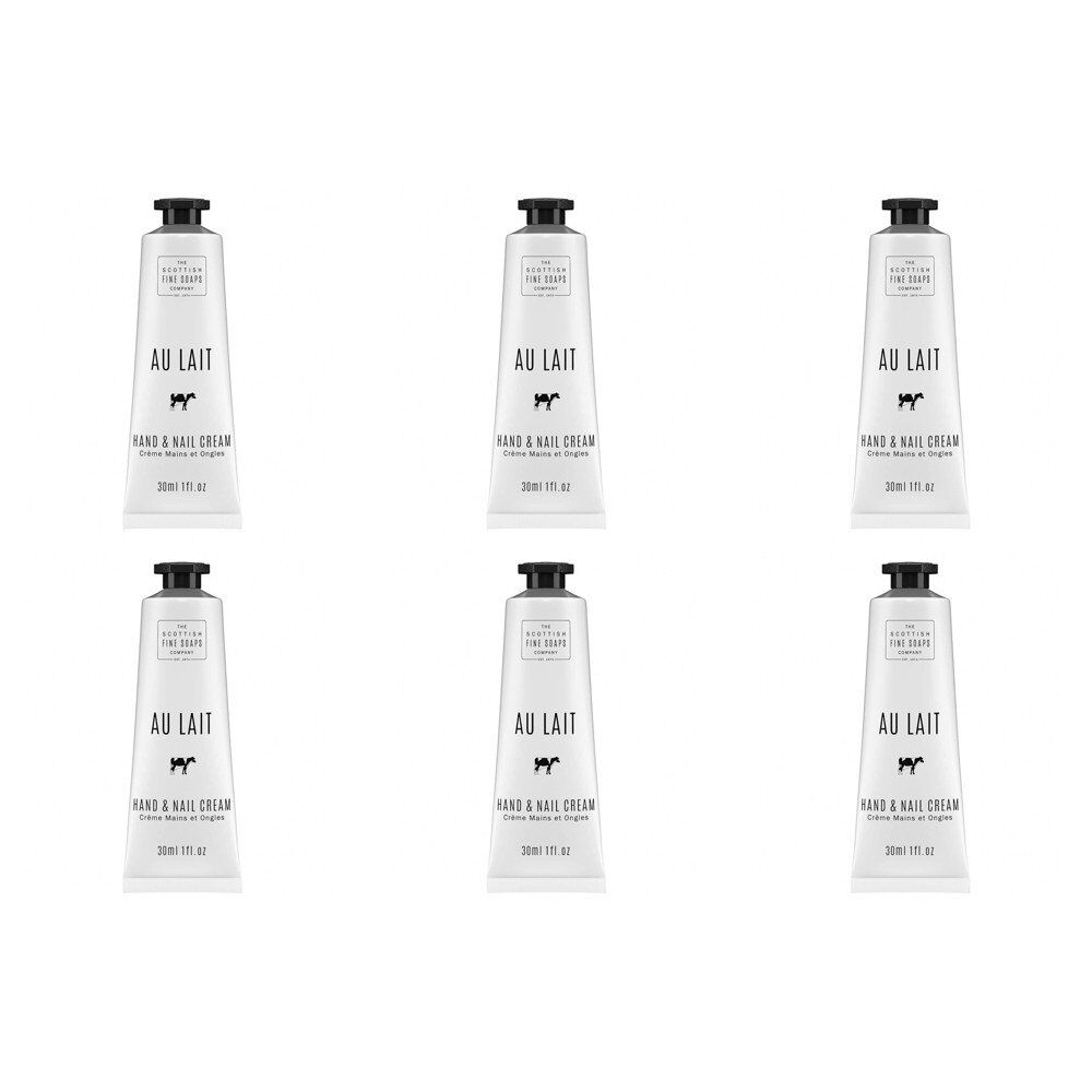 Scottish Fine Soaps Au Lait Hand & Nail Cream 30mL Pack of 6