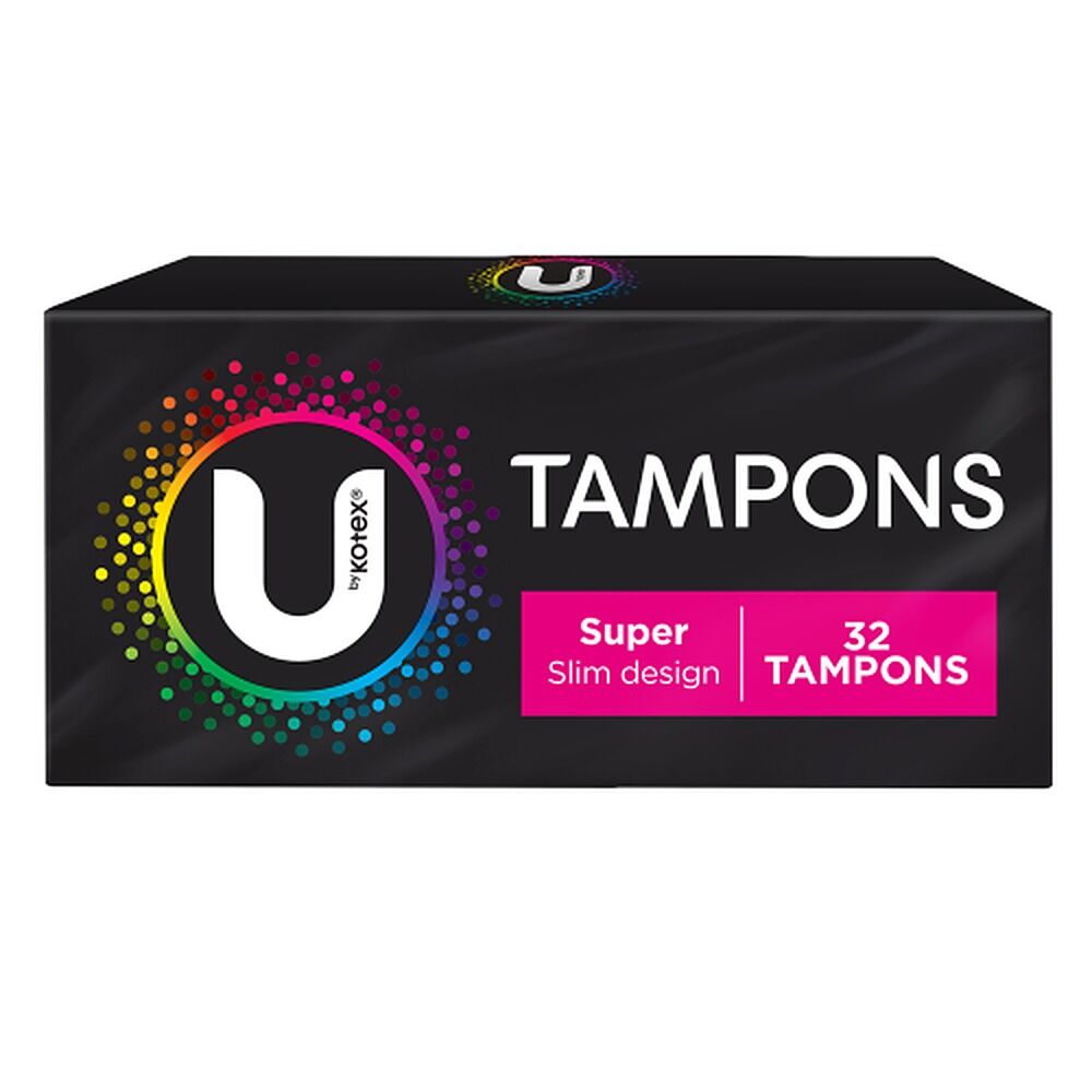 U By Kotex Slim Tampons Super 32 Pack x 6