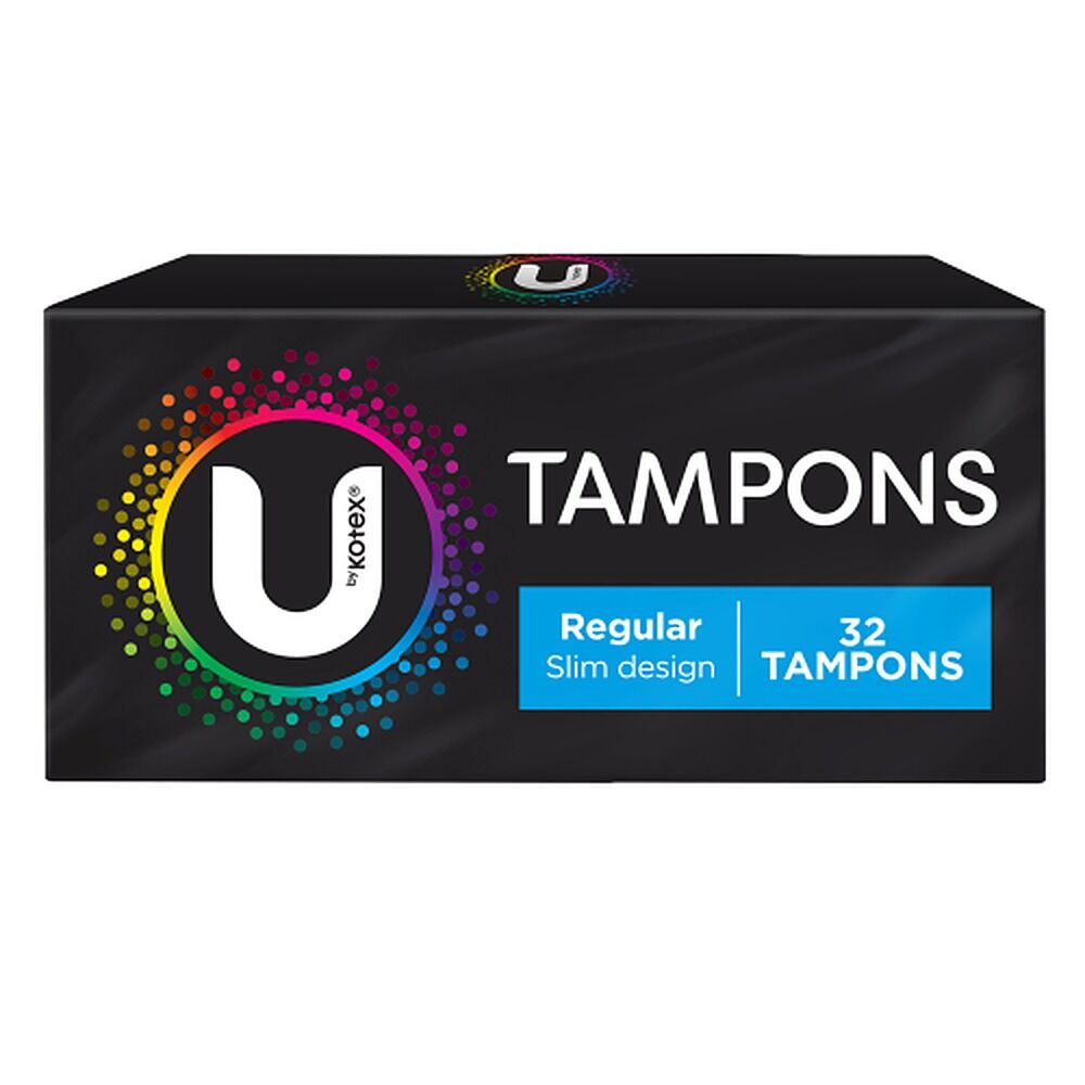 U By Kotex Slim Tampons Regular 32 Pack x 6