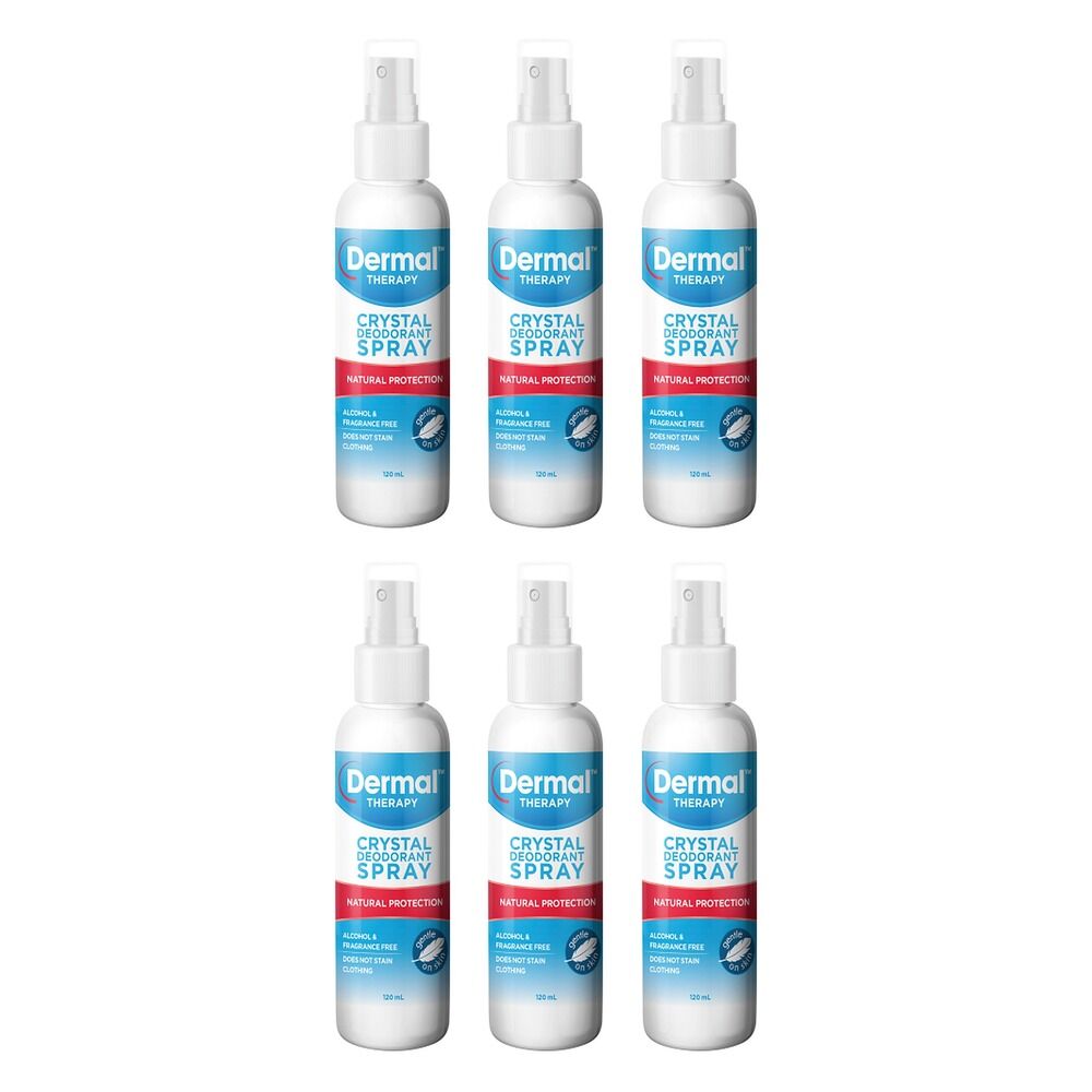 Dermal Therapy Crystal Deodorant Spray 120mL Pack of 6