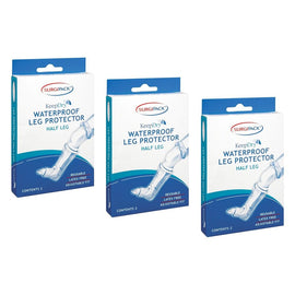SurgiPack Keep Dry Waterproof Half Leg 2 Pack Bundle of 3
